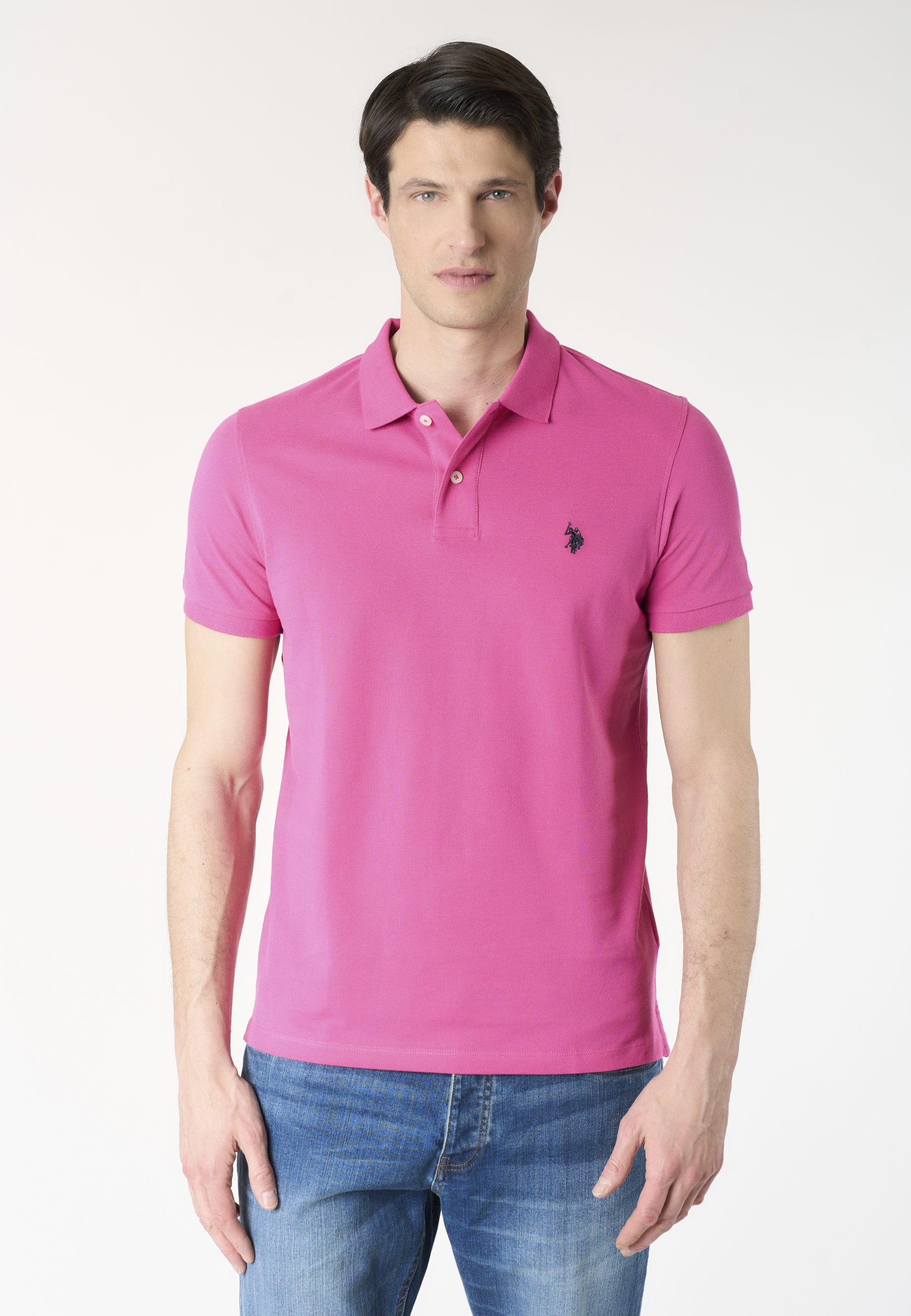 Polo shirt a maniche corte in cotone piquet