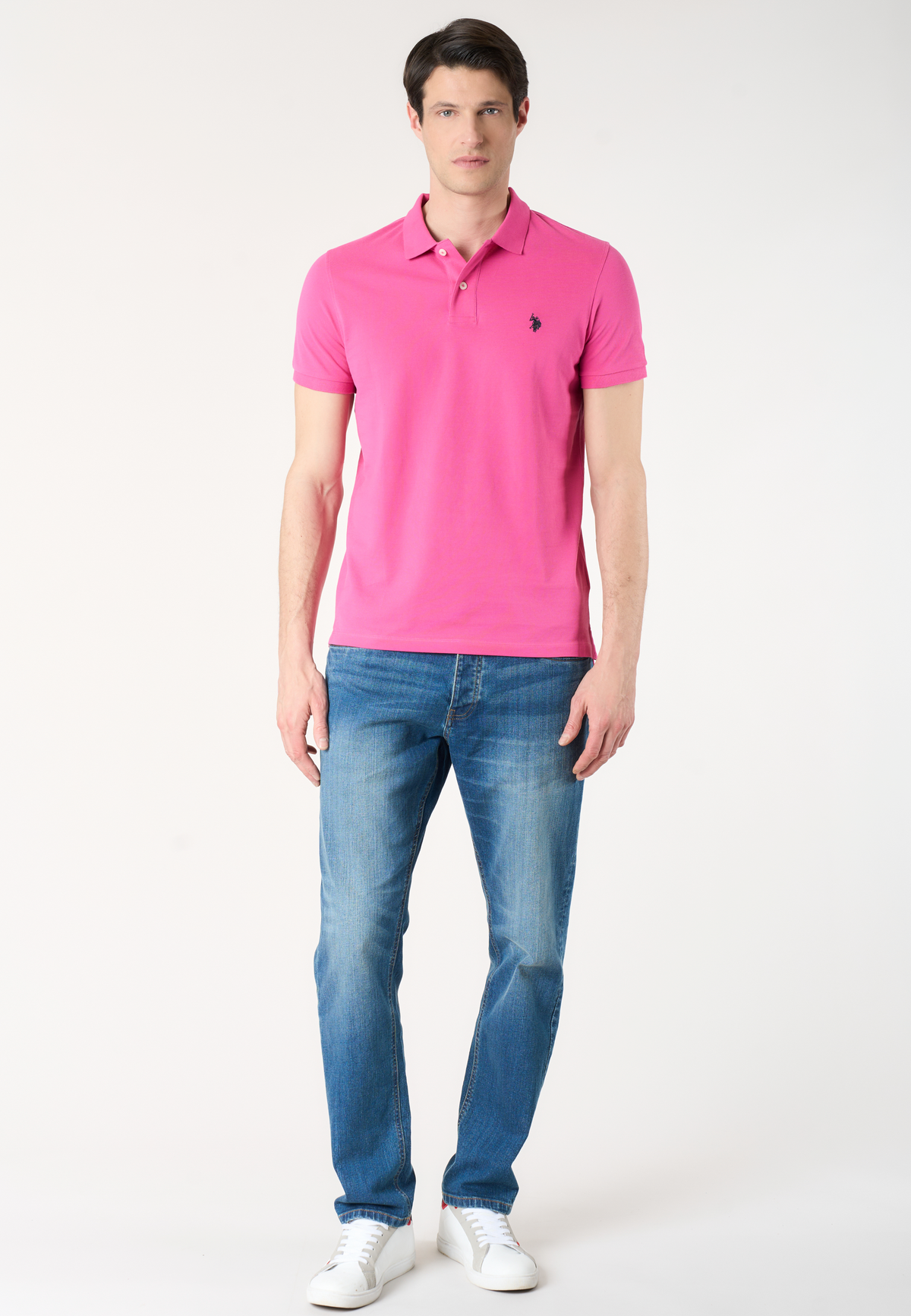 Polo shirt a maniche corte in cotone piquet