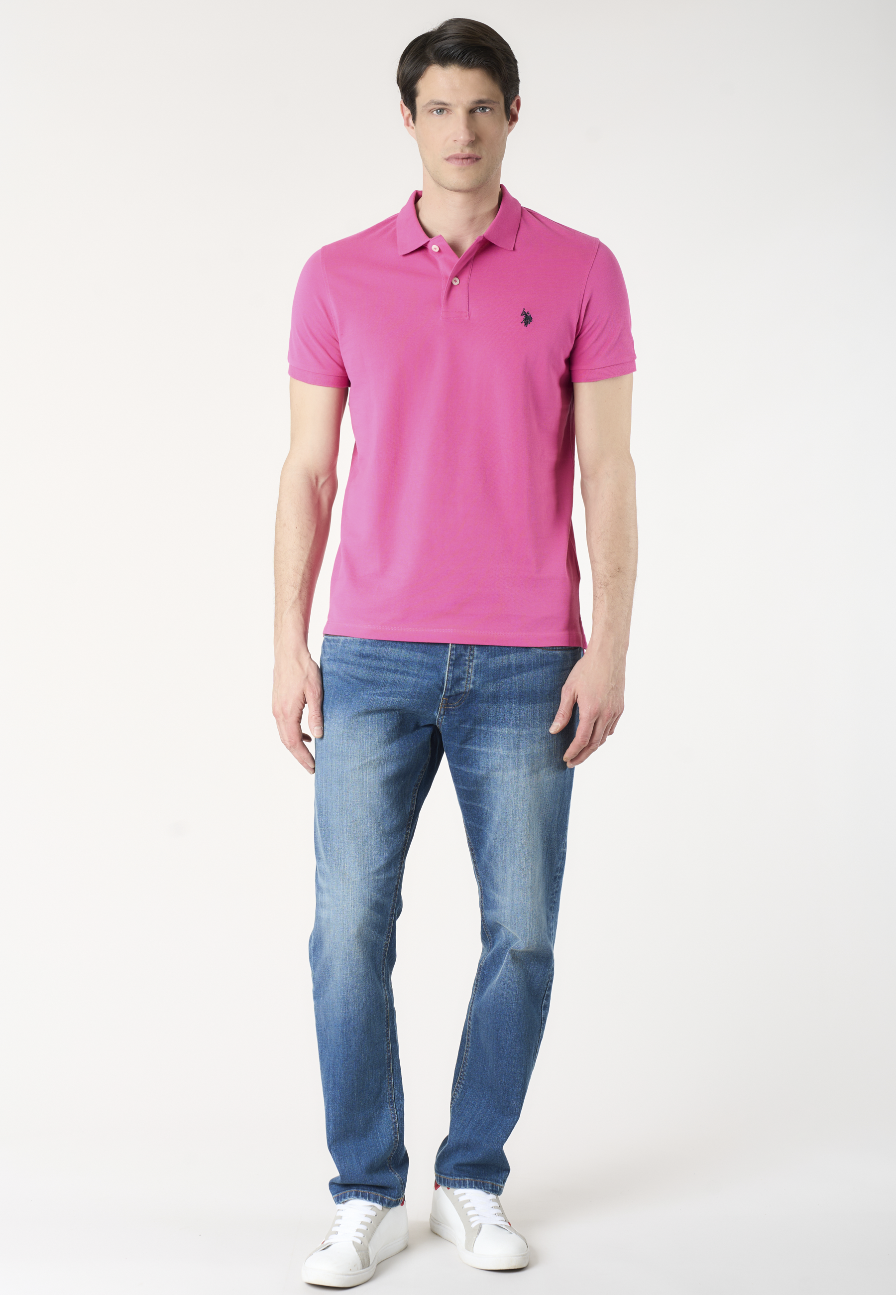 Polo shirt a maniche corte in cotone piquet