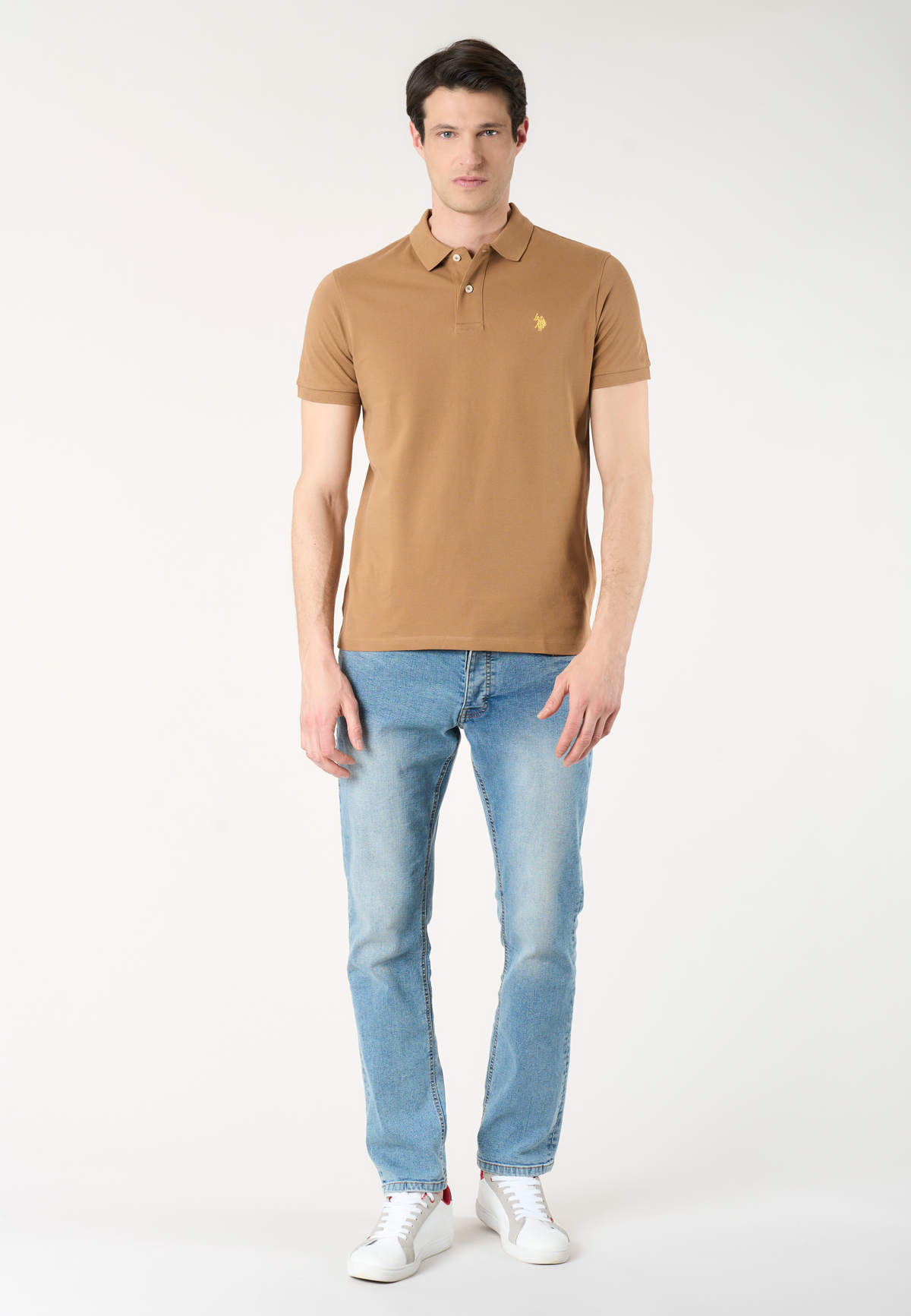 Polo shirt a maniche corte in cotone piquet