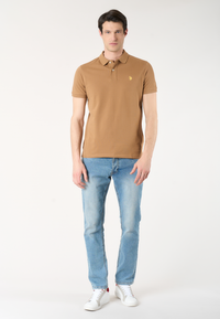 Polo shirt a maniche corte in cotone piquet