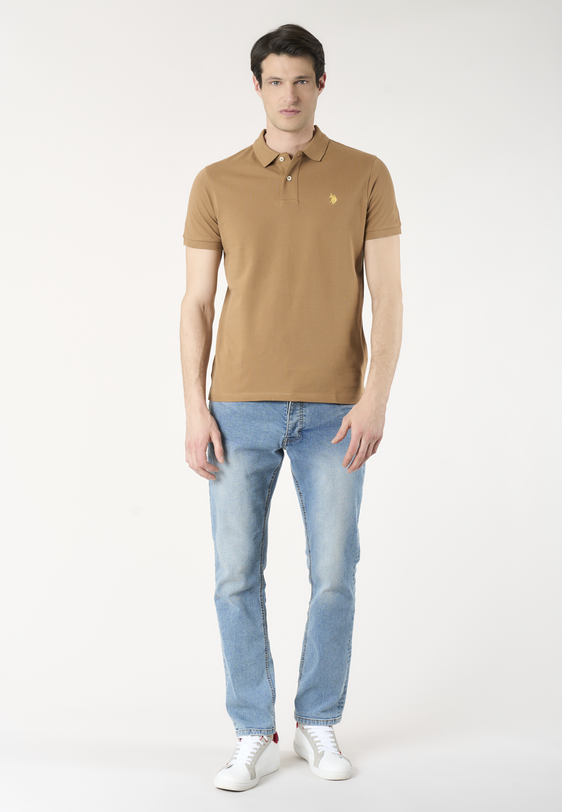 Polo shirt a maniche corte in cotone piquet