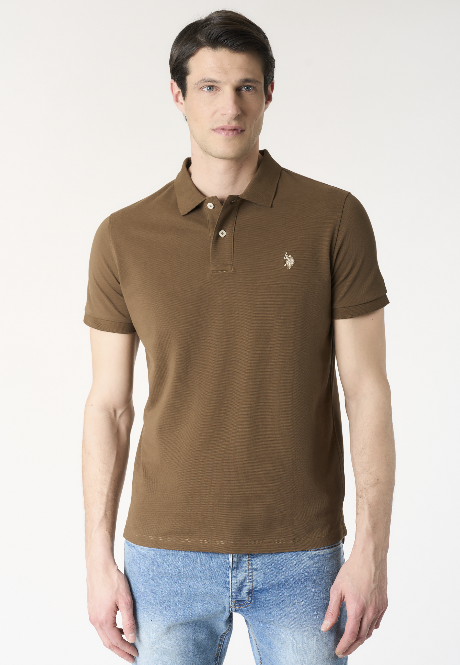 Polo shirt a maniche corte in cotone piquet