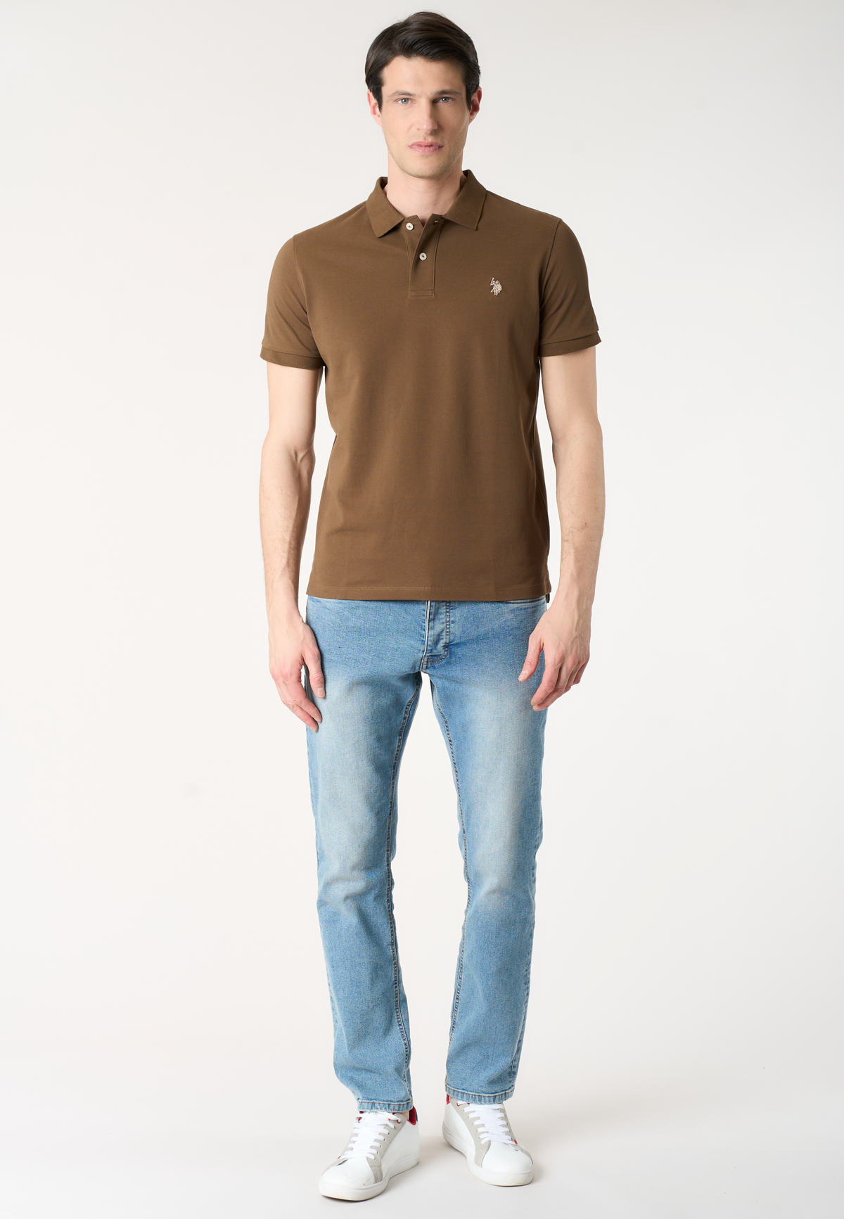 Polo shirt a maniche corte in cotone piquet