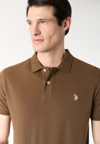 Polo shirt a maniche corte in cotone piquet