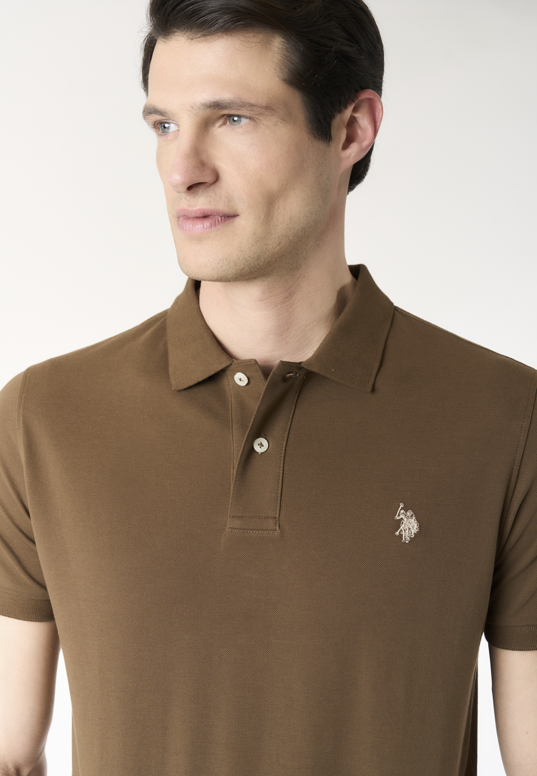 Polo shirt a maniche corte in cotone piquet