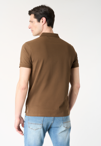 Polo shirt a maniche corte in cotone piquet