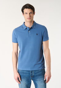 Polo shirt a maniche corte in cotone piquet