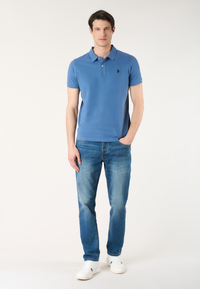 Polo shirt a maniche corte in cotone piquet