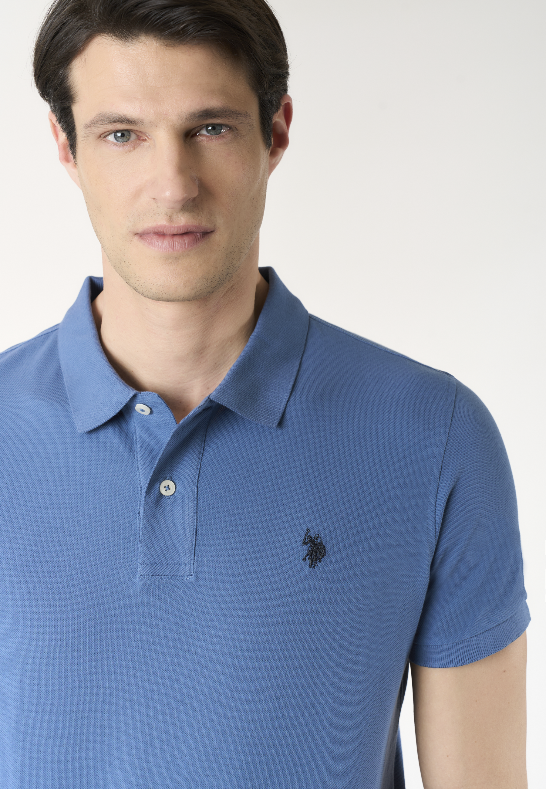 Polo shirt a maniche corte in cotone piquet