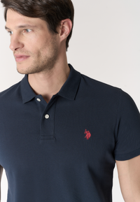 Polo shirt a maniche corte in cotone piquet