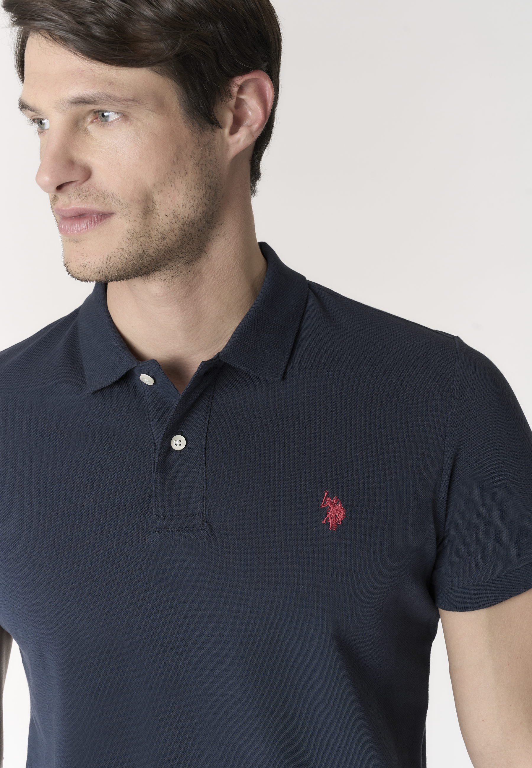 Polo shirt a maniche corte in cotone piquet
