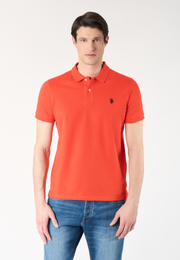 Polo shirt a maniche corte in cotone piquet