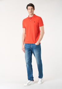 Polo shirt a maniche corte in cotone piquet