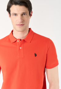 Polo shirt a maniche corte in cotone piquet