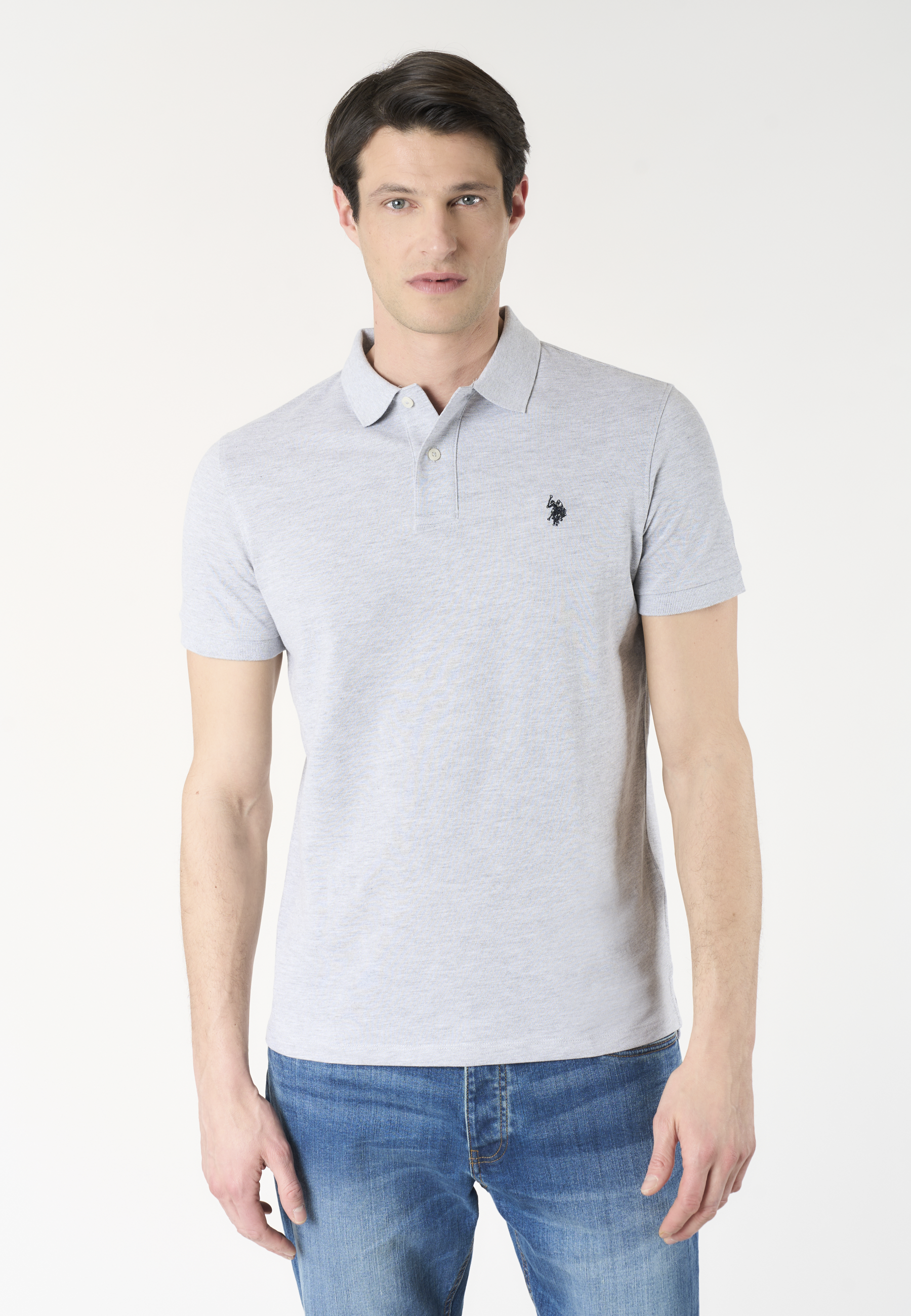 Polo shirt a maniche corte in cotone piquet
