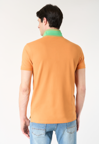 Polo shirt da uomo con logo maxi ricamato e numero