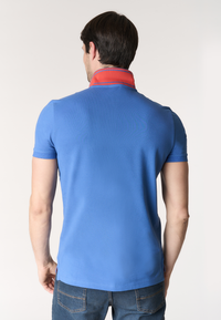 Polo shirt da uomo con logo maxi ricamato e numero