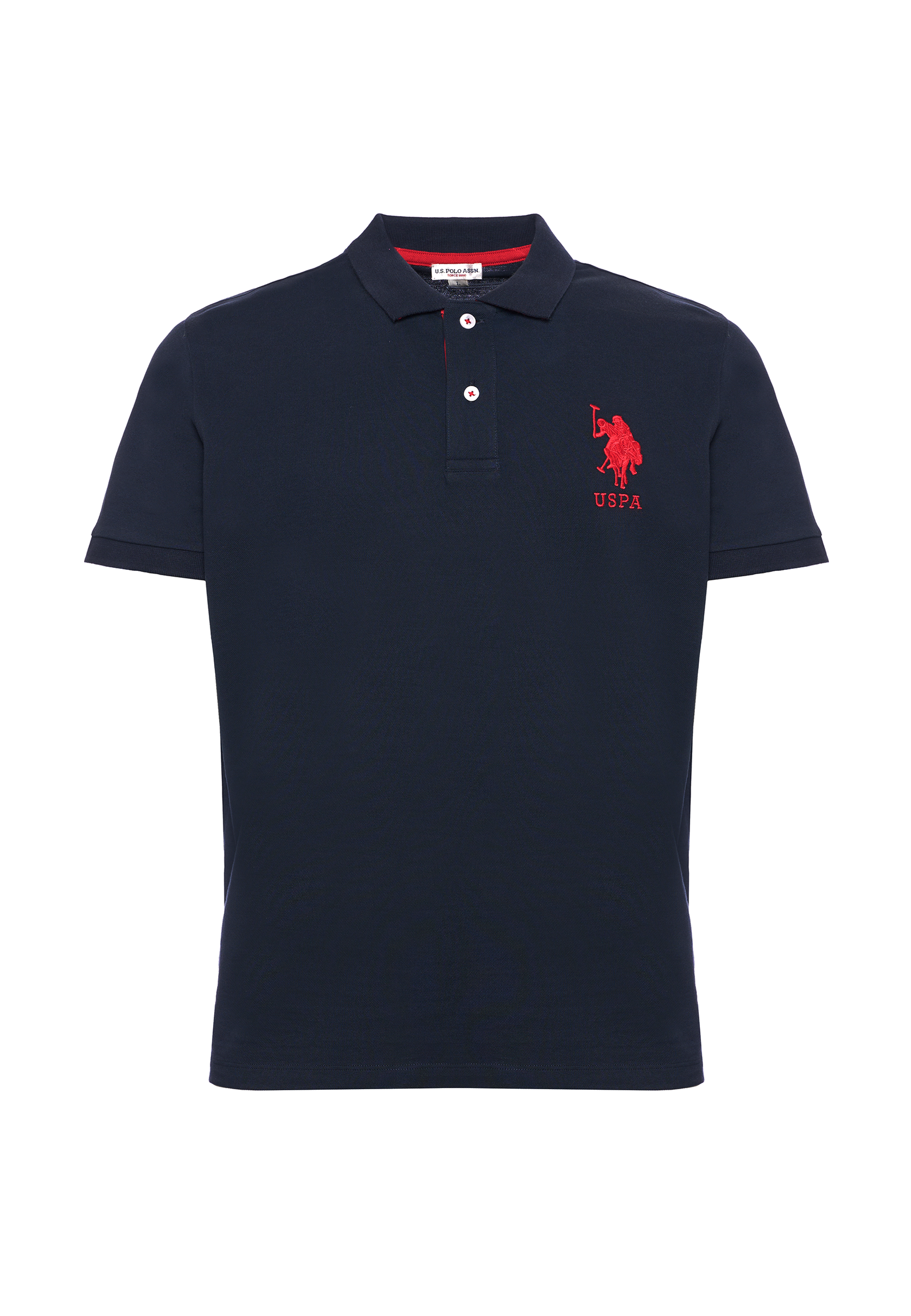 Polo shirt da uomo con logo maxi ricamato e numero