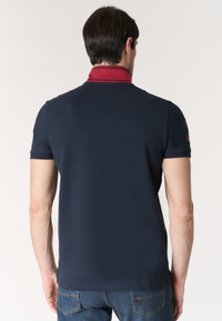 Polo shirt da uomo con logo maxi ricamato e numero