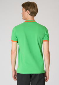 Polo shirt a maniche corte con logo colorato e dettagli a contrasto