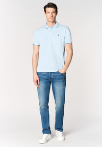 Polo shirt a maniche corte in cotone light piquet