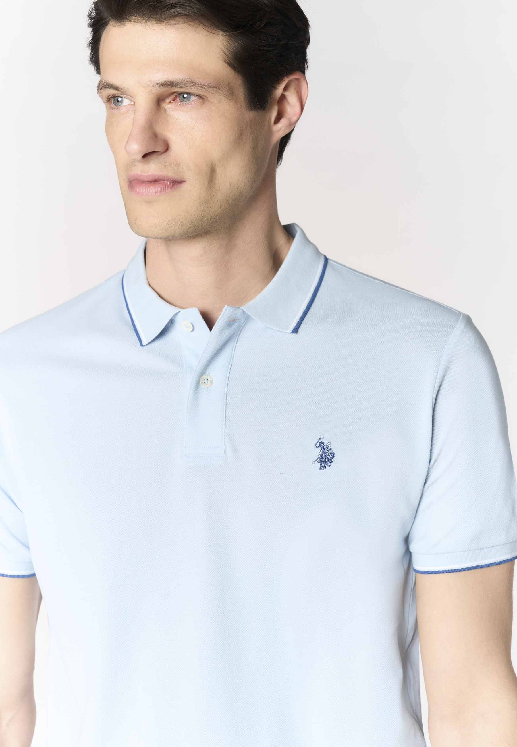 Polo shirt a maniche corte in cotone light piquet