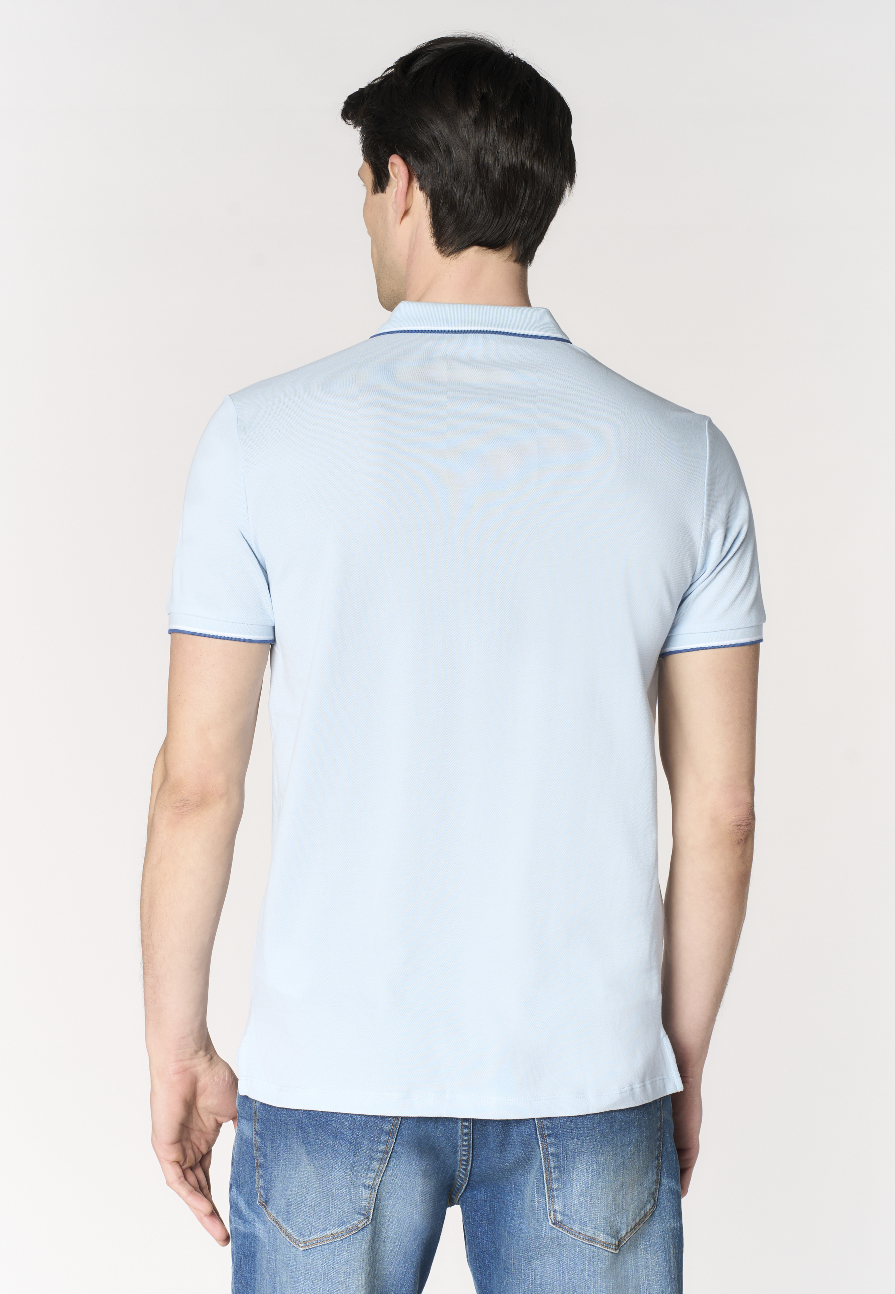 Polo shirt a maniche corte in cotone light piquet