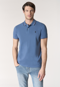 Polo shirt a maniche corte in cotone light piquet