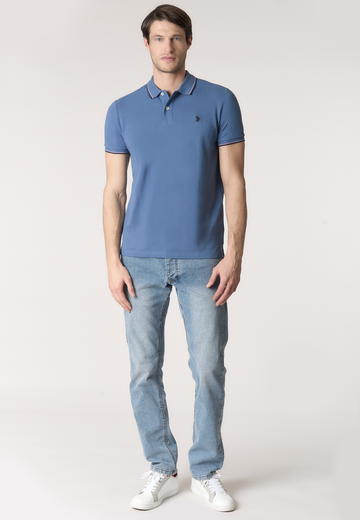 Polo shirt a maniche corte in cotone light piquet