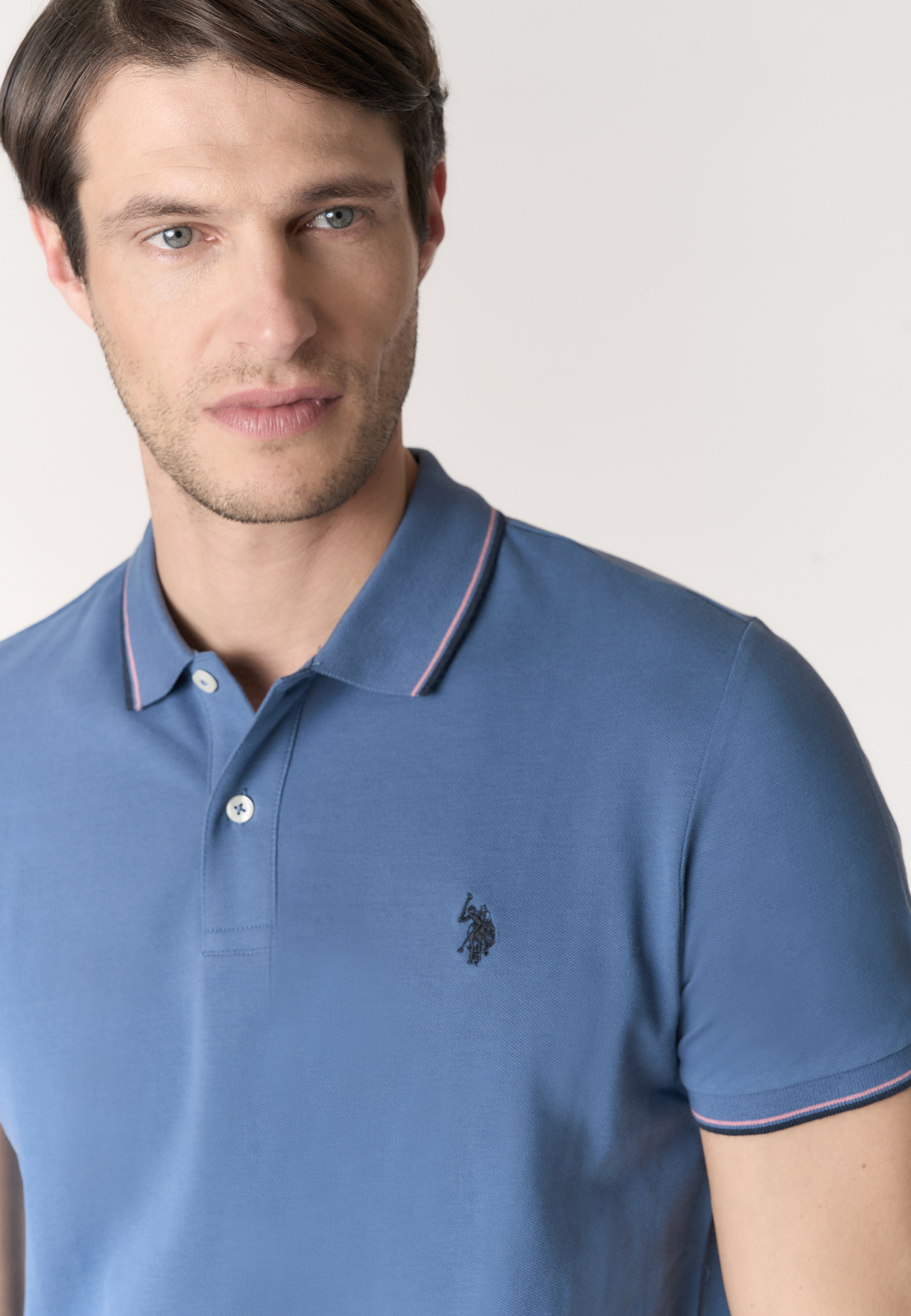 Polo shirt a maniche corte in cotone light piquet