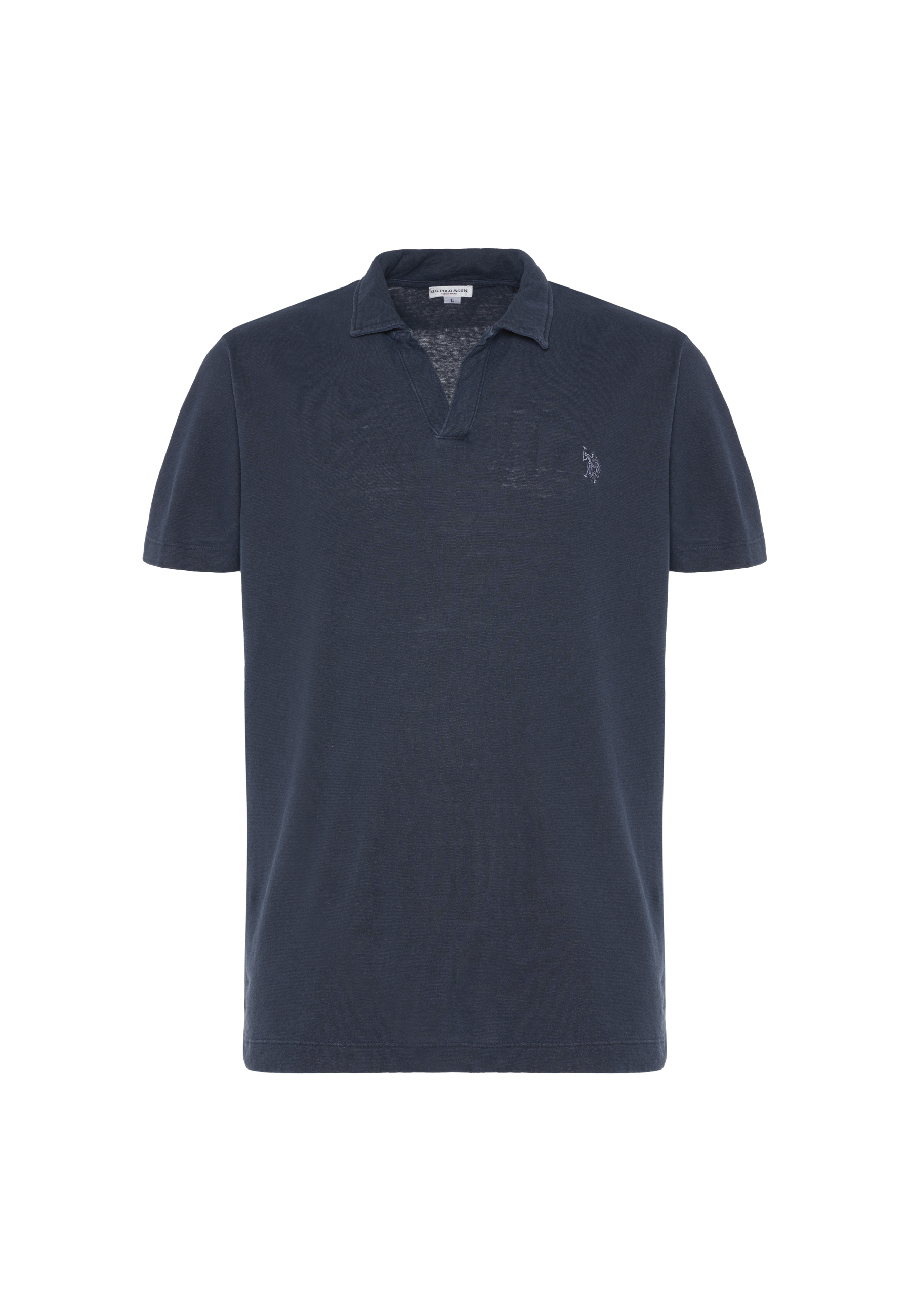 Polo shirt da uomo in misto canapa e cotone organico