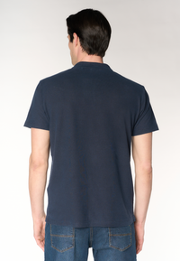 Polo shirt da uomo in misto canapa e cotone organico