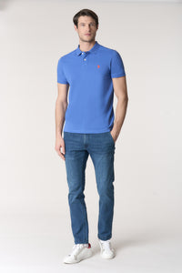 Polo shirt a maniche corte in cotone piquet