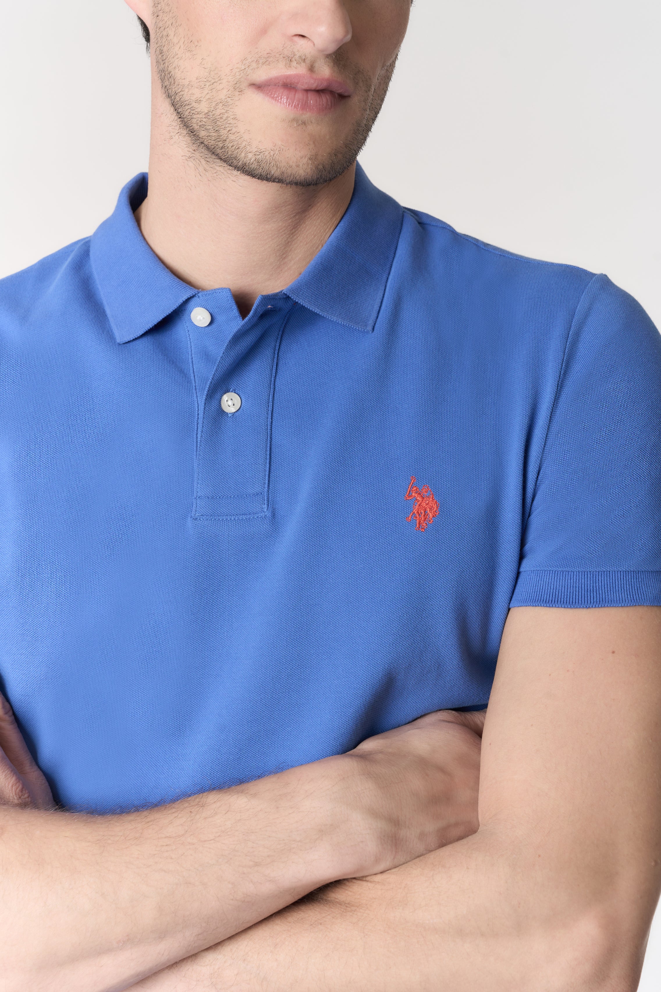 Polo shirt a maniche corte in cotone piquet