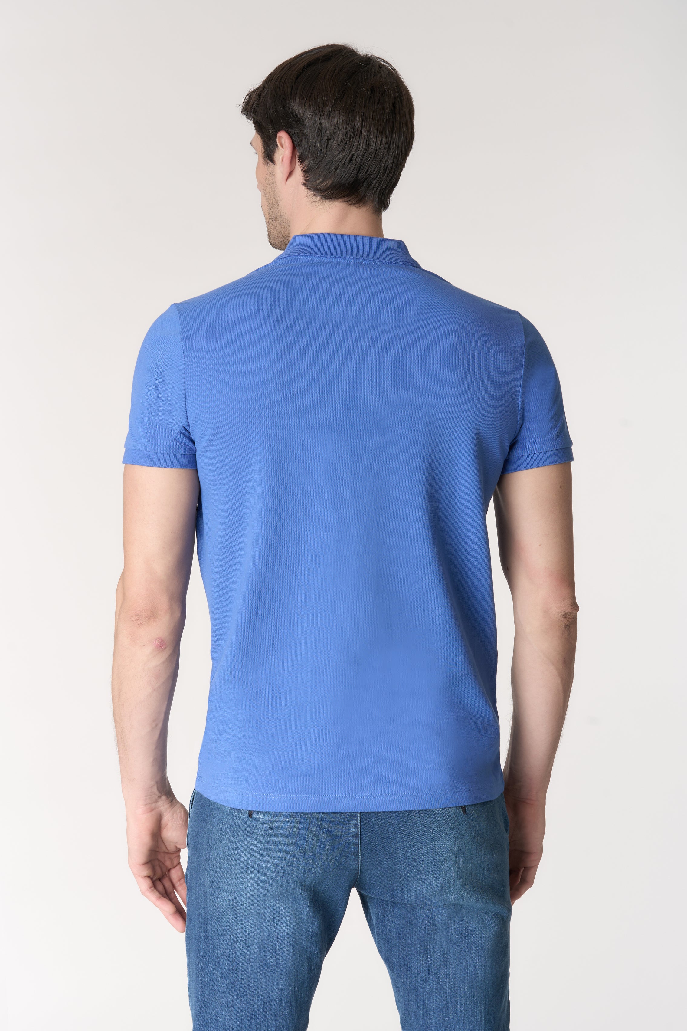 Polo shirt a maniche corte in cotone piquet