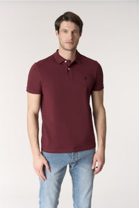 Polo shirt a maniche corte in cotone piquet