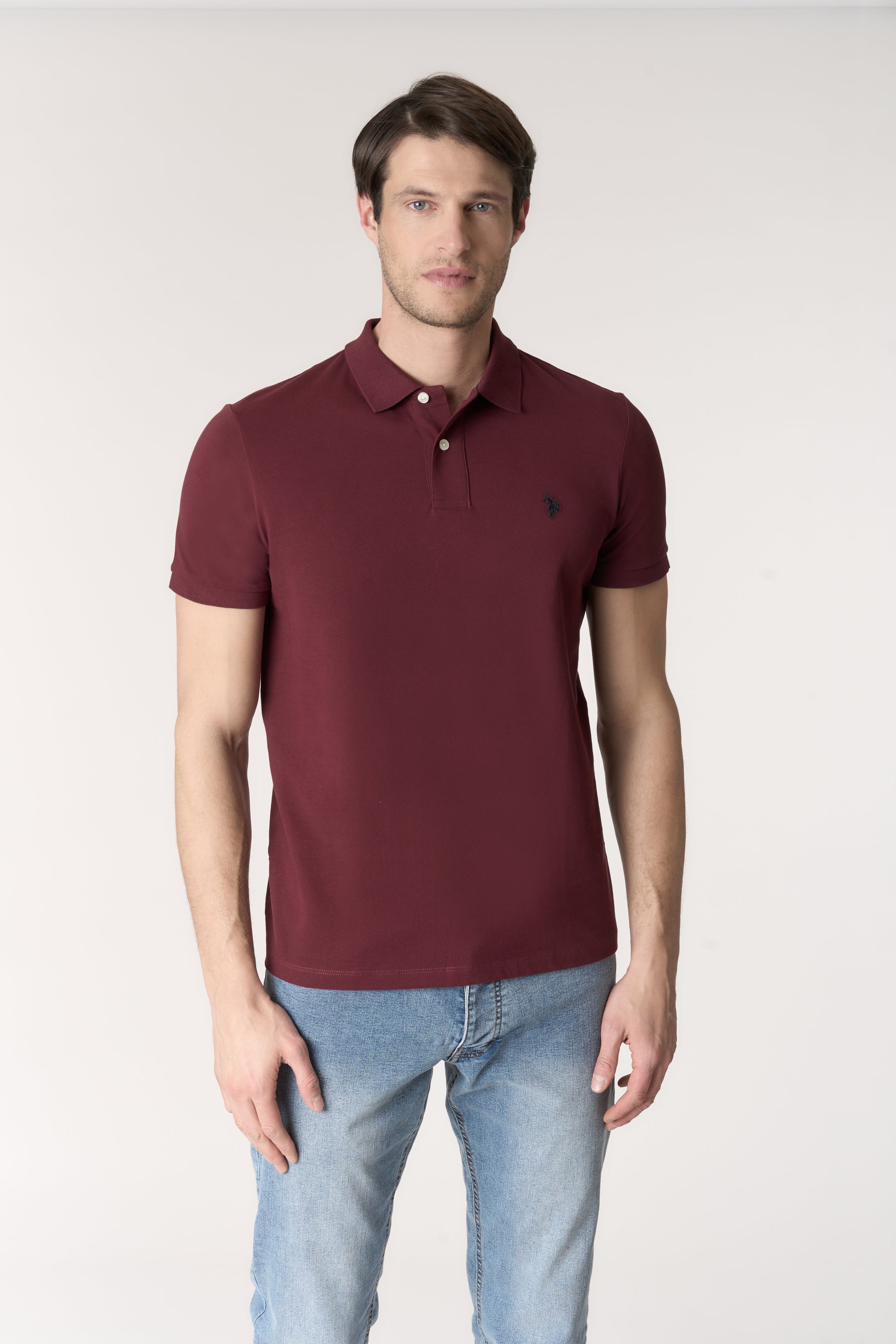Polo shirt a maniche corte in cotone piquet