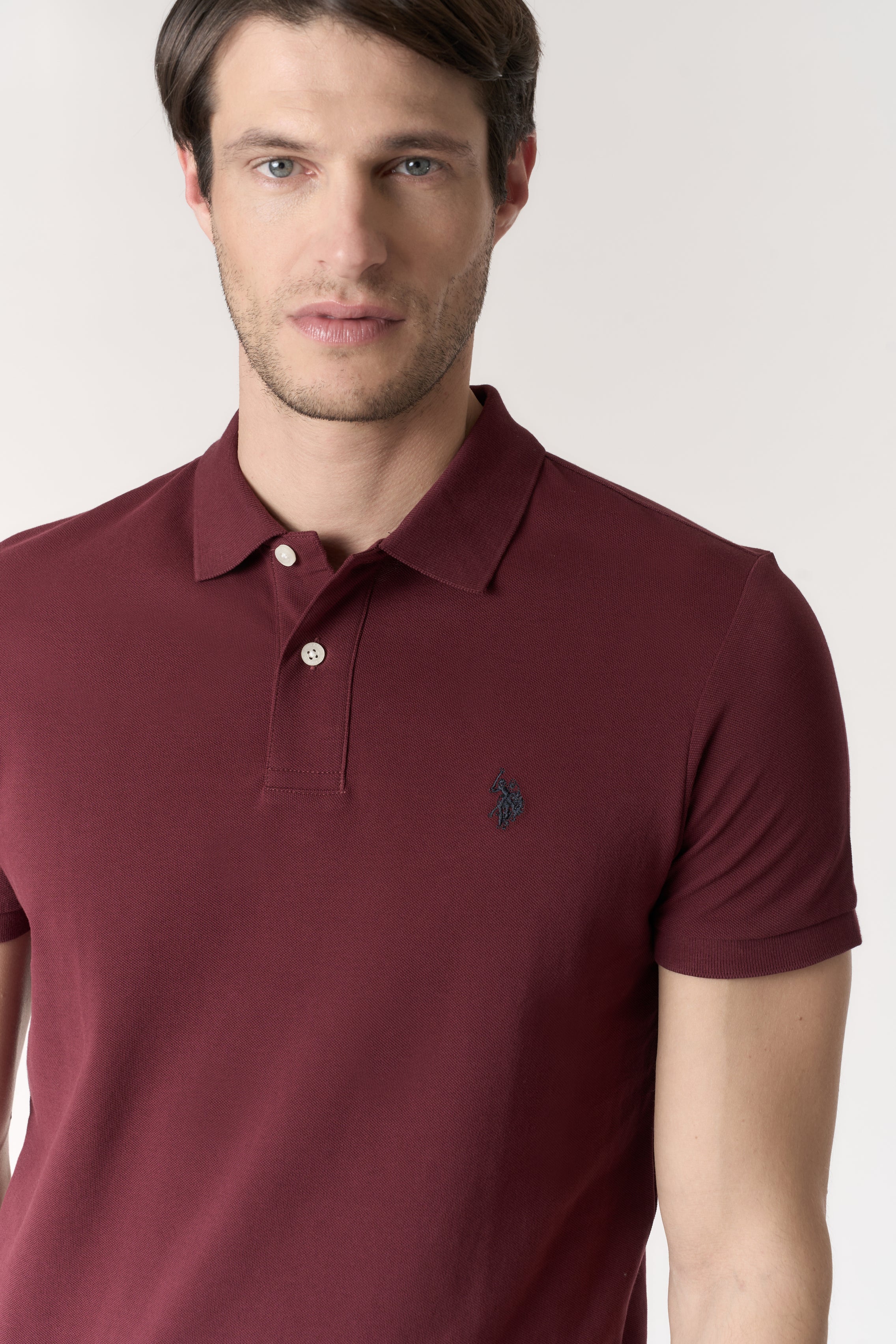 Polo shirt a maniche corte in cotone piquet