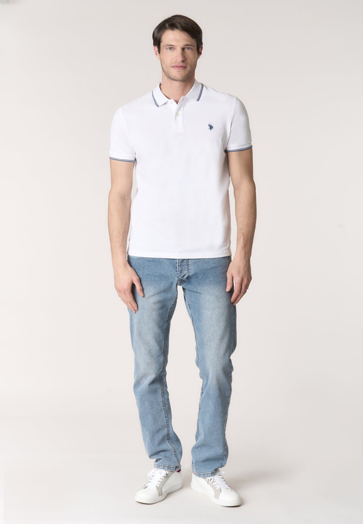 Polo shirt a maniche corte in cotone light piquet