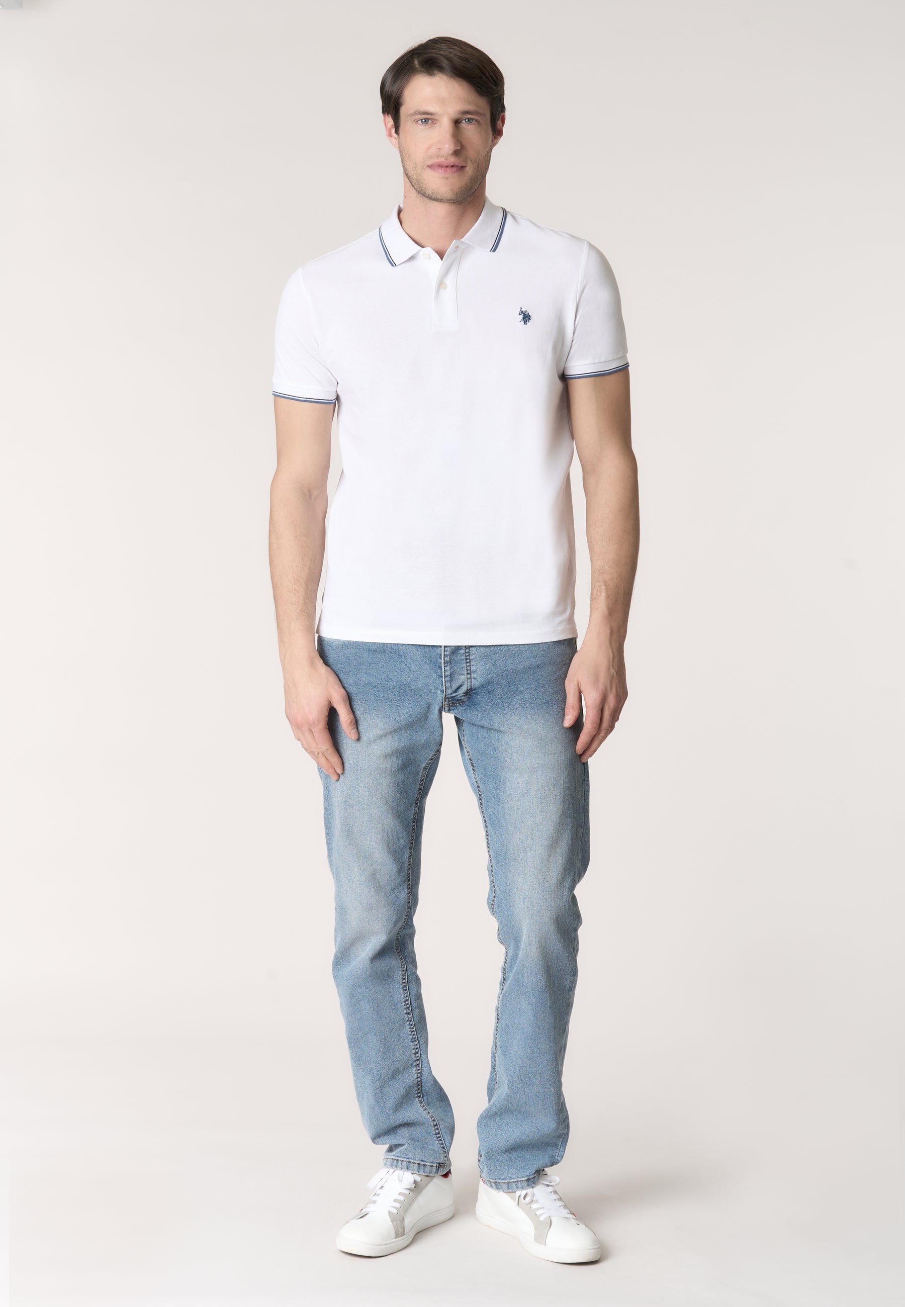 Polo shirt a maniche corte in cotone light piquet