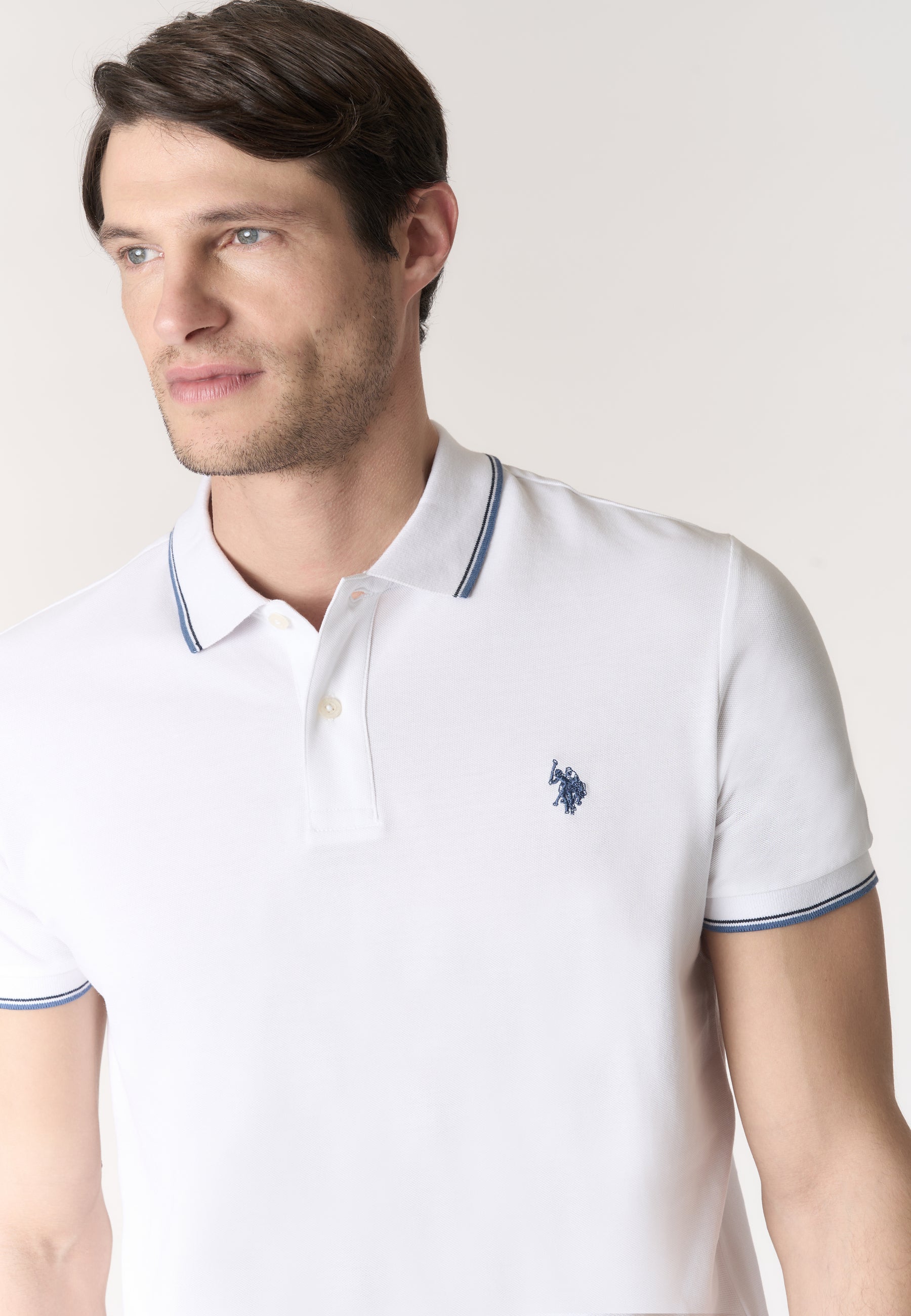 Polo shirt a maniche corte in cotone light piquet