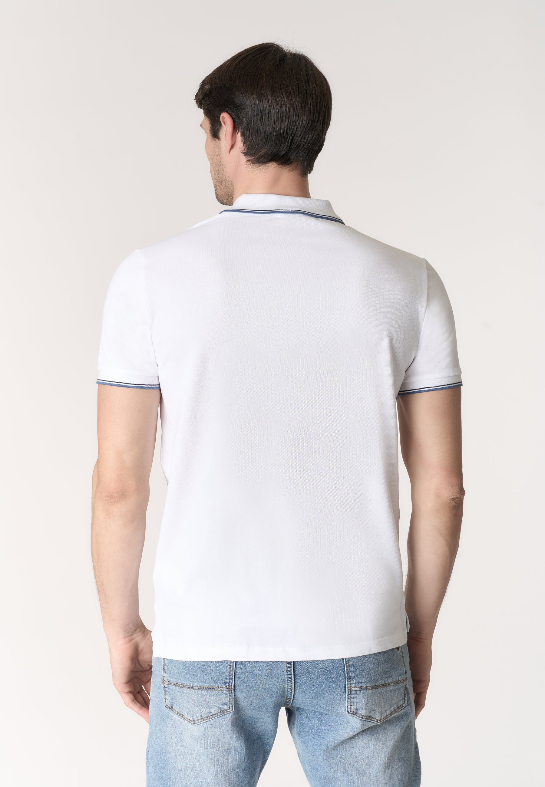 Polo shirt a maniche corte in cotone light piquet