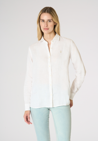 Camicia da donna in misto cotone e lino Premium Quality