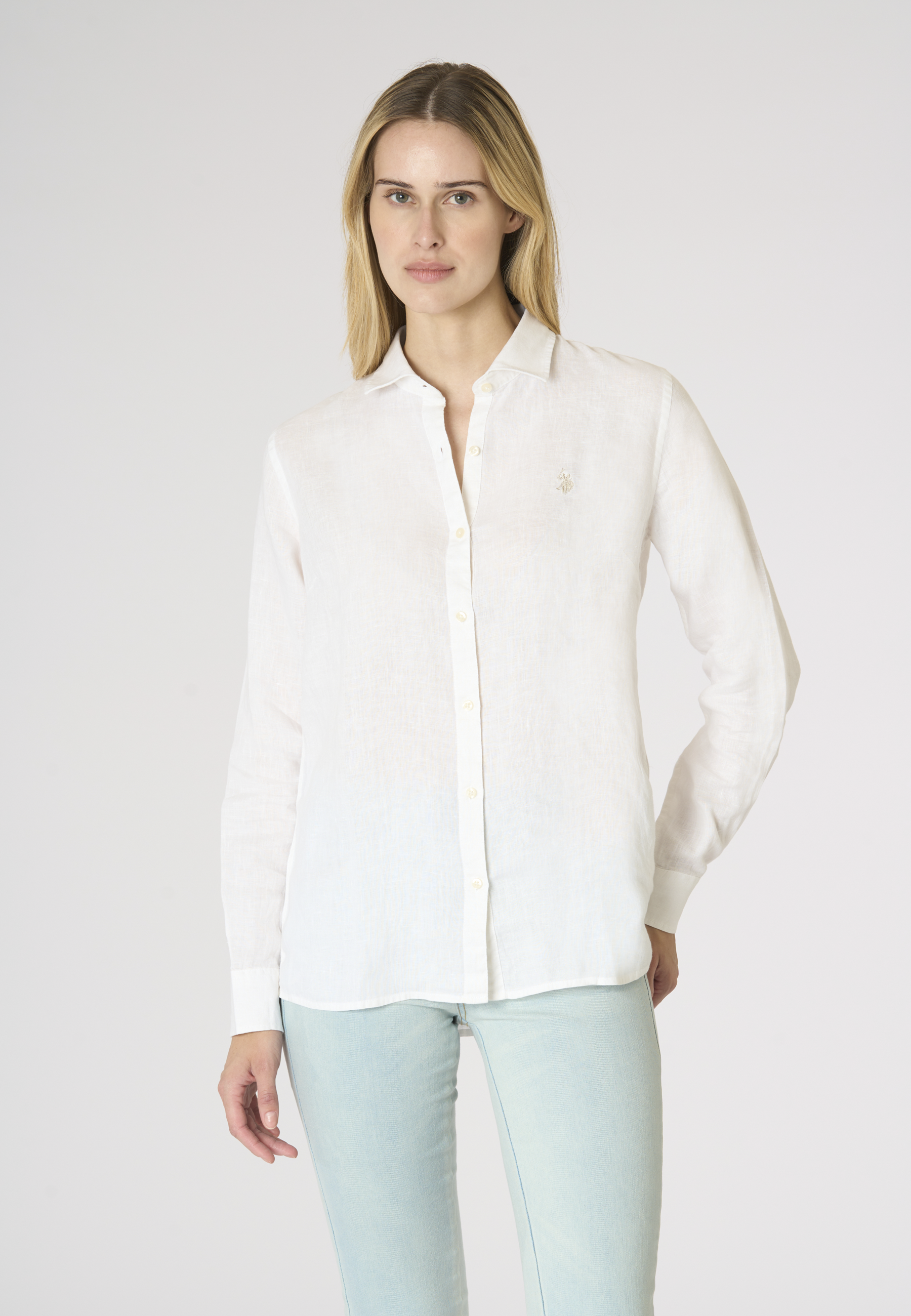 Camicia da donna in misto cotone e lino Premium Quality