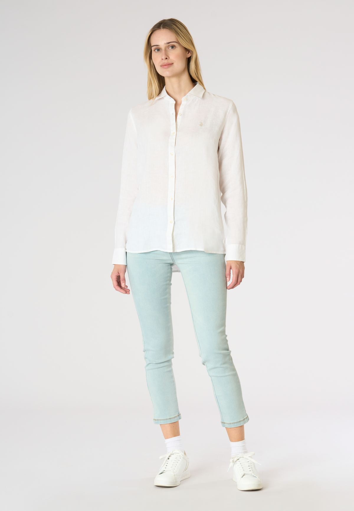 Camicia da donna in misto cotone e lino Premium Quality