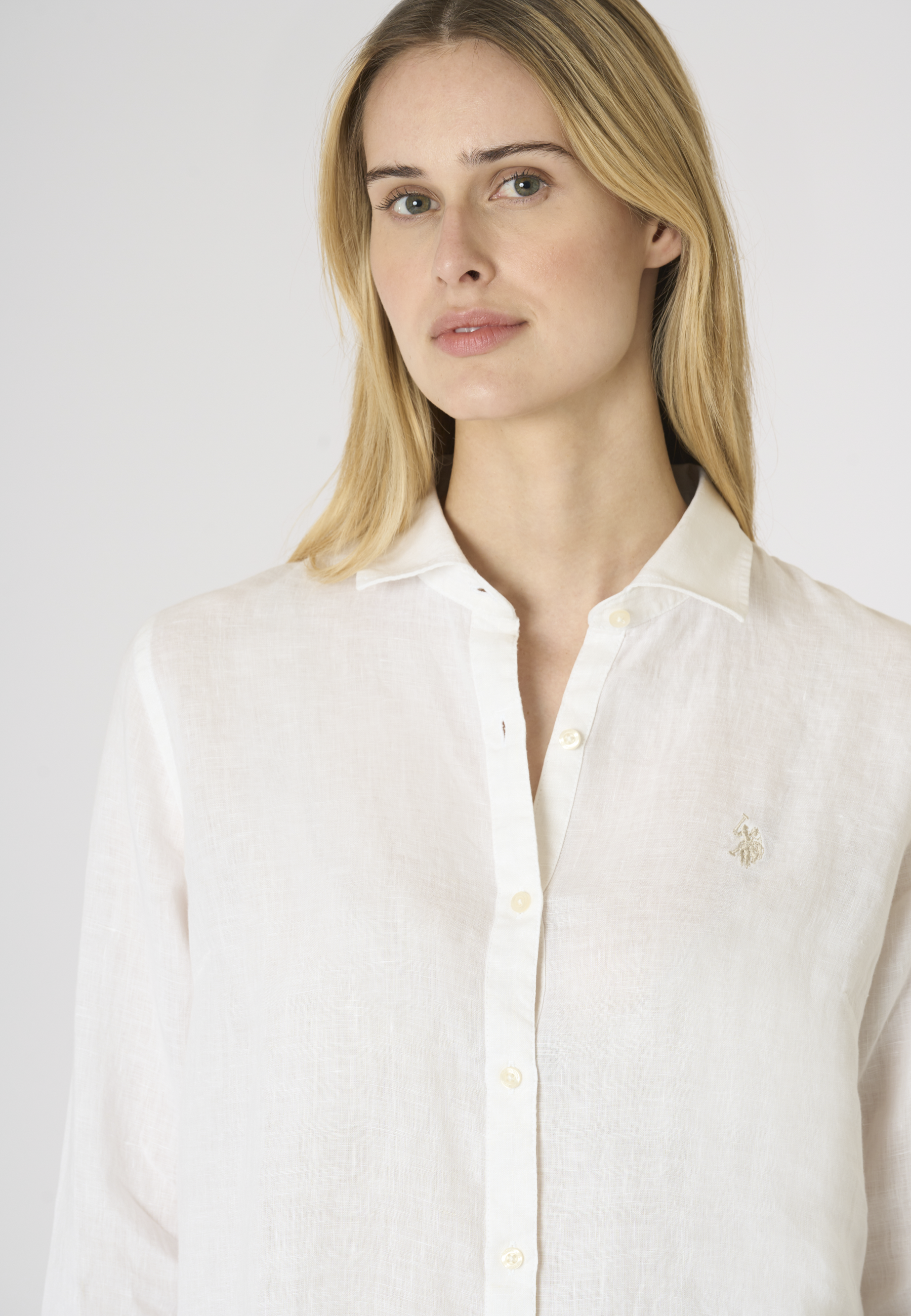 Camicia da donna in misto cotone e lino Premium Quality