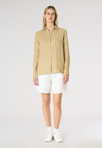 Camicia da donna in misto cotone e lino Premium Quality