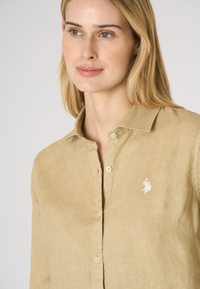 Camicia da donna in misto cotone e lino Premium Quality