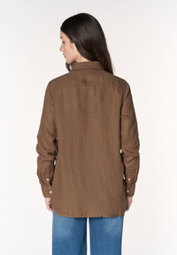 Camicia da donna in misto cotone e lino Premium Quality